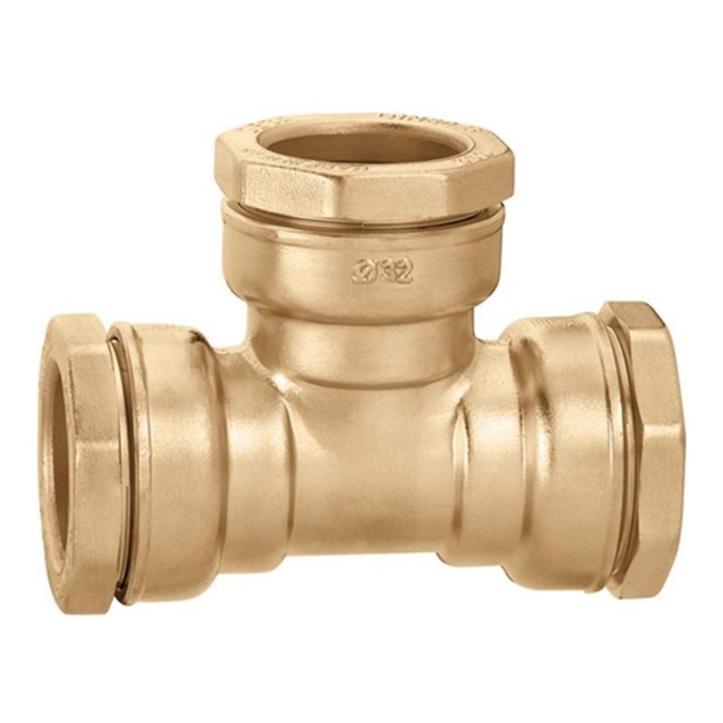 Caleffi T-Stück 864 Messing 50 mm