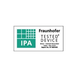 bimos Arbeitsdrehstuhl Labsit m.Gleitern/Fußring Supertec Sitzschale weiß Sitzhöhe 520