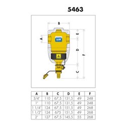 Caleffi Schlammabscheider DIRTMAG mit Magnet, IG Anschlüsse 1'