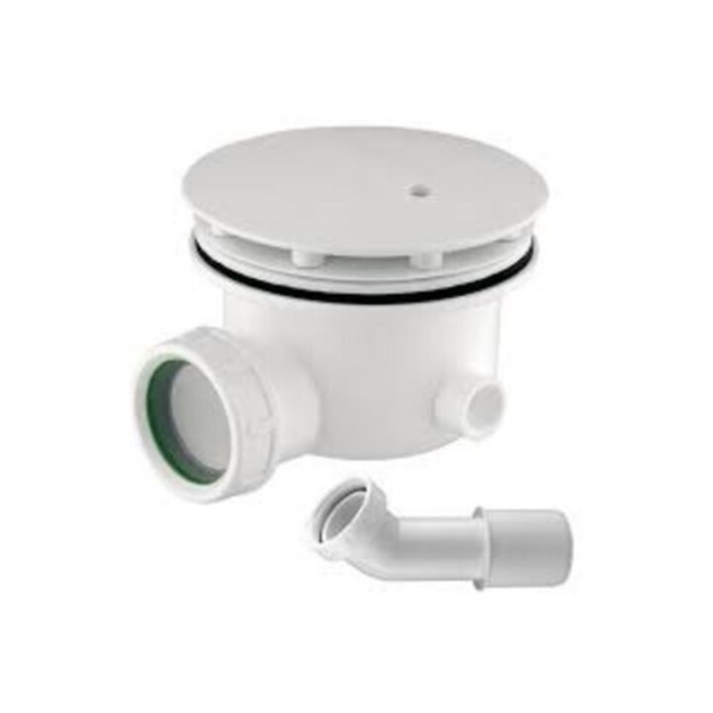 Hoesch Ablaufarmatur Compact d 90mm, m rd. Ablaufabdeckung, verchromt