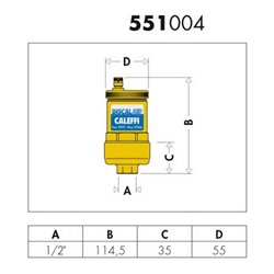 Caleffi Schnellentlüfter DISCALAIR automatisch, Messing 1/2' IG
