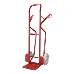 Stapelkarre H.1290mm Schaufel-L245xB300mm VG-Bereifung Trgf.150kg karminrot