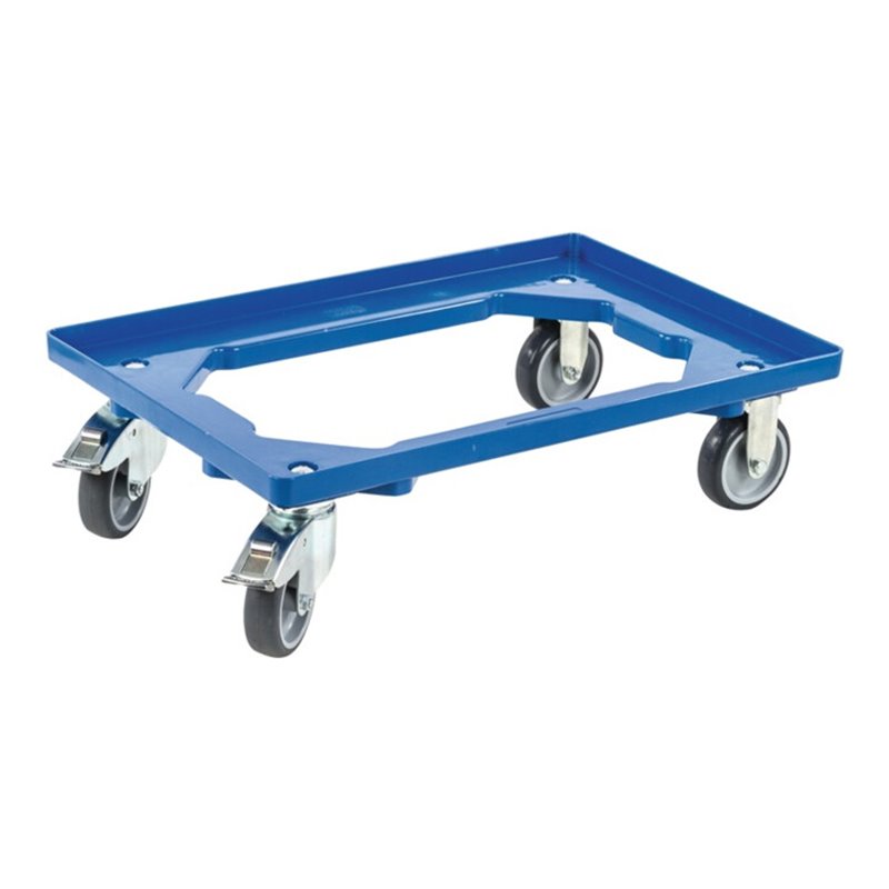 Kistenroller Trgf.250kg Gummi-Bereifung L605xB405mm Ku.blau ALLIT