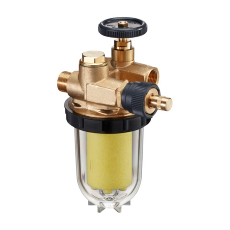 Oventrop Einstrang-Heizölfilter Oilpur E A R m Absp., RL + Entl., Sinterkst. 50-75 my