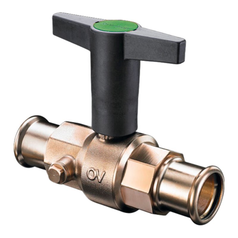 Oventrop Kugelhahn Optibal DN 20, d 22 mm, MS vn, PN 16, 2x PA