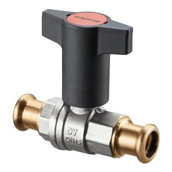 Oventrop Kugelhahn Optibal DN 20, d 22 mm, MS vn, PN 16, 2x PA