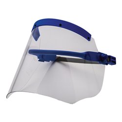 Voss Elektrikerschutzschild glasklar,m.Helmhalterung 460x200mm