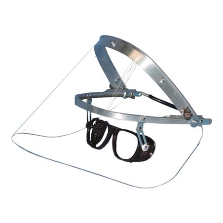 Klappbrille DIN EN 166 an Alu-Helmhalterung PC/Metall ASCHUA