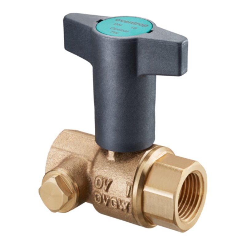 Oventrop Trinkwasserkugelhahn Optibal TW DN 32, Rp 1 1/4xRp 1 1/4, beids. IG, RG