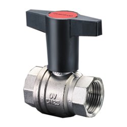 Oventrop Kugelhahn Optibal DN 50, PN 16, beids. IG, MS vernickelt