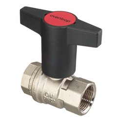 Oventrop Kugelhahn Optibal DN 32, PN 16, beids. IG, MS vernickelt