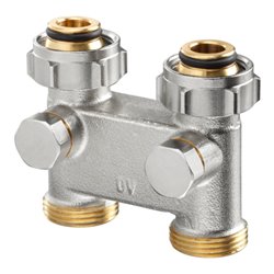 Oventrop Umlenkstück G 3/4 ÜMxG 3/4 AG, DG, m Absp., MS vern