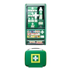 Erste Hilfe Station First Aid Station Set B290xH560xT120ca.mm grün CEDERROTH