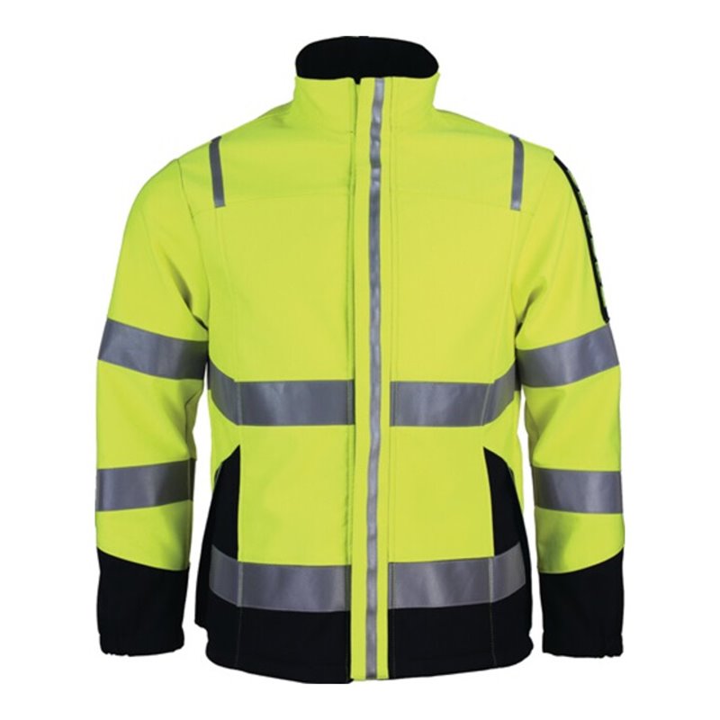 Multinorm Warnschutzsoftshelljacke Gr.XL gelb/marineblau