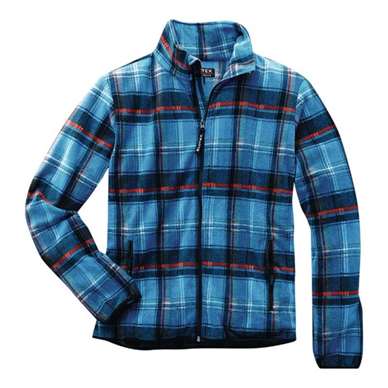 Fleecejacke Dolomit Gr.L blau-kariert SCHEIBLER