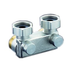 Oventrop Umlenkstück G 3/4 ÜMxG 3/4 AG, Eck, m Absp., MS vern