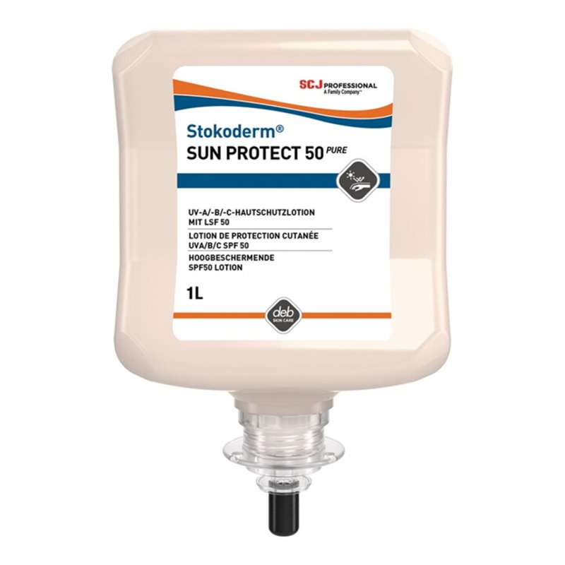 UV-Hautschutzcreme Stokoderm Sun Protect 50 PURE 1l unparfümiert Kartusche Stoko