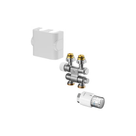 Oventrop Anschlussset schw, we., f d. Anschl. an HK m G 1/2 IG