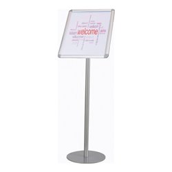 Prospektständer H930xB340mm silber m.Klapprahmen DIN A3