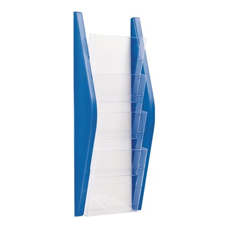 helit Prospekthalter H540xB240xT80mm DIN A5 hoch blau