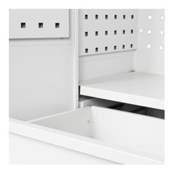 STIER Werkstatt-Hängeschrank mit Schublade H800xB700xT300mm
