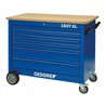 Gedore Rollwerkbank 6 Schubladen 4x Typ 1, H  75 mm 2x Typ 3, H  155 mm