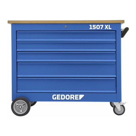 Gedore Rollwerkbank 5 Schubladen 3x Typ 2, H  101,5 mm 2x Typ 3, H  155 mm