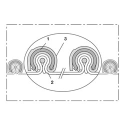 Norres Abgasschlauch vibrationsfest (300°C) Ø 250mm L: 12,5m CP ARAMID 461 PROTECT
