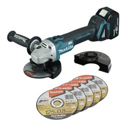 Makita DGA504RTJ1 Akku-Winkelschleifer