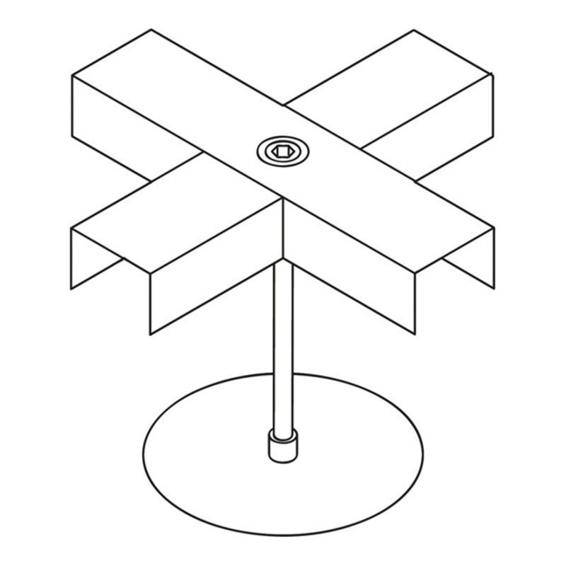 Säbu Kreuzverbinder für SAFE Flachwannen für die Verbindung von 4 Flachwannen aller Größen