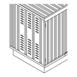 Säbu Lüftungskiemen für n. isolierte SAFE Tanks