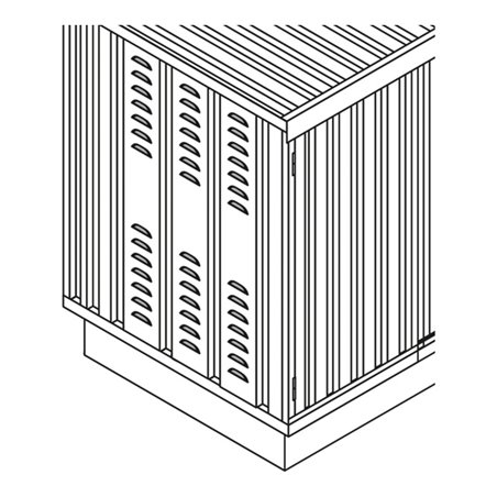 Säbu Lüftungskiemen für n. isolierte SAFE Tanks