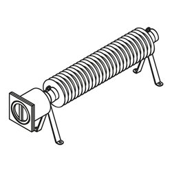 Säbu Rippenrohrheizofen RRH TR 3000 Werkstoff: Edelstahl 14512