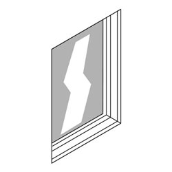 Säbu Kunststoff-Fenster, 1-teilig B 940 x H 1370 mm mit Wärmeschutzverglasung K 1 3Wm²K (m²/F-Fläche)