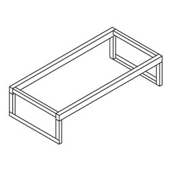 Säbu Fassbock FB 2 (ohne Fassauflage), verzinkt für 3 Fässer 50/60 L, oder 2 Fässer 200 L