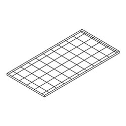 Säbu Gitterrost-Regalboden, 1000 x 500 mm, verzinkt