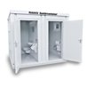 FLADAFI® Sanitärcontainer Typ 23 Außenwände und Innenwände kunstoffbeschichtet RAL 9002