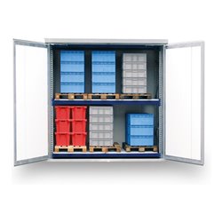 FLADAFI® Regallager, Grundregal GI 3 isoliert, mit Wandverkleidung