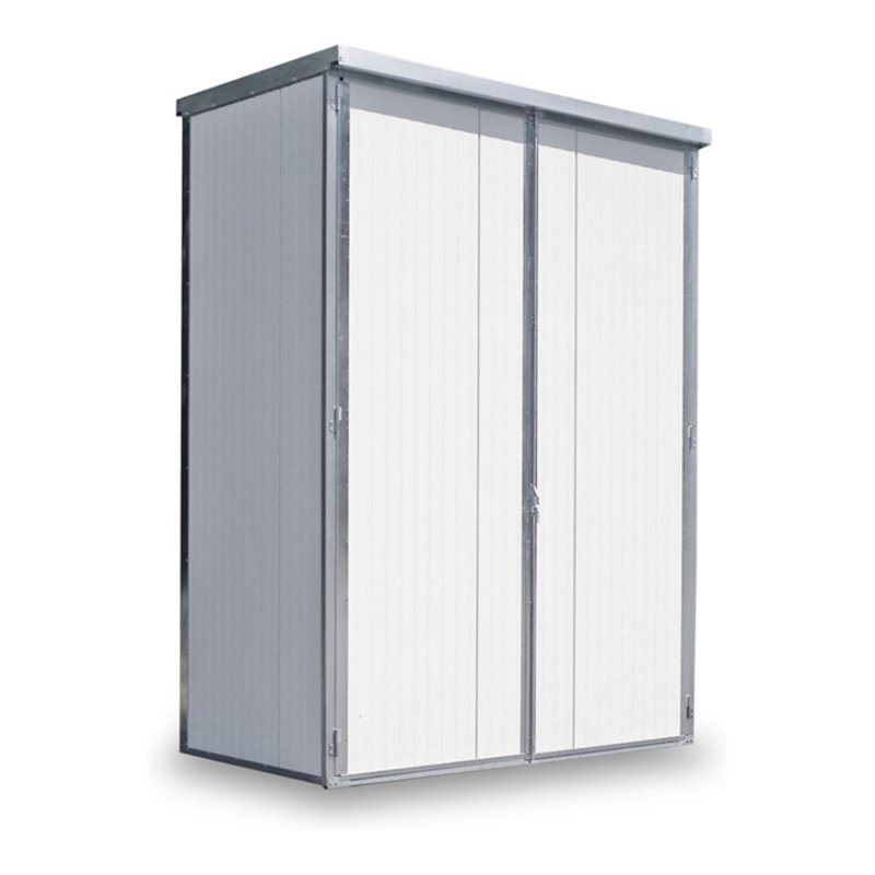 FLADAFI® Regallager, Grundregal GI 4 isoliert, mit Wandverkleidung