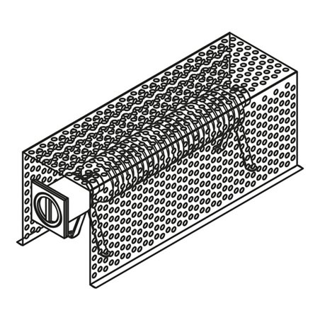Säbu Explosionsgeschützter Rippenrohrheizofen Mit Schutzkorb geeignet für Zone 1 und Zone 2