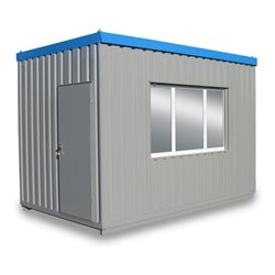 FLADAFI® Wasch- und Duschcontainer mit Außenwandlackierung in RAL-Farbton 7035