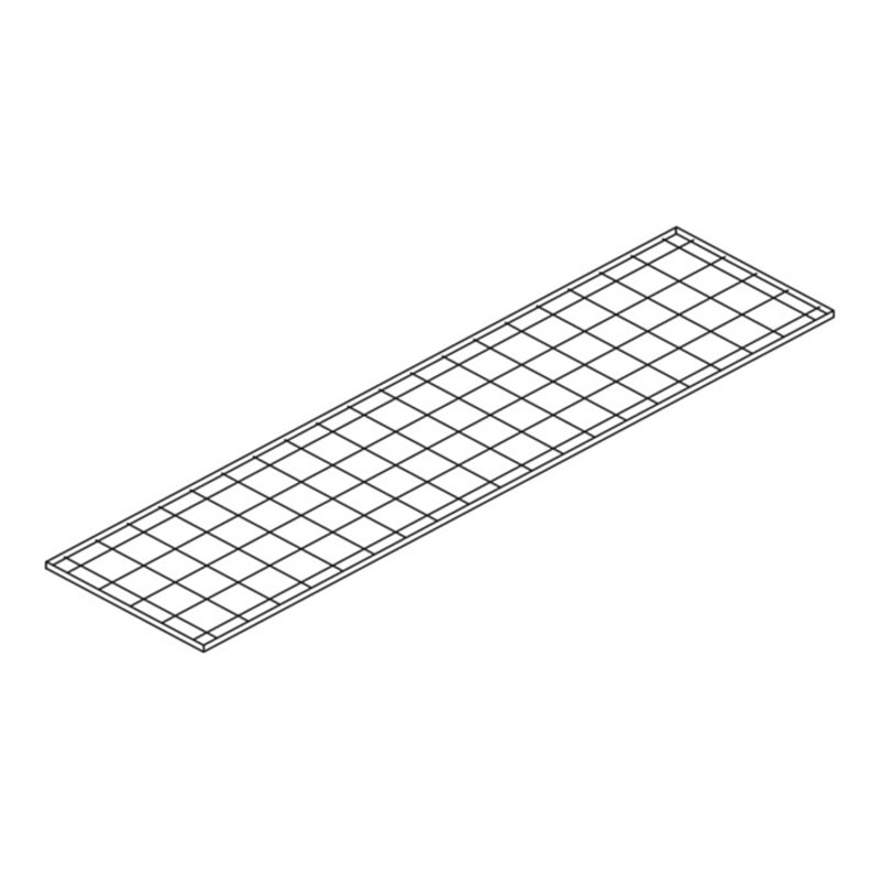 Säbu Gitterrost-Regalboden, B 2000 x T 500 mm, verzinkt