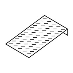 Säbu Auffahrrampe B 470 x T 850 mm verzinkt für SAFE Flachwannen mit 500 mm Breite
