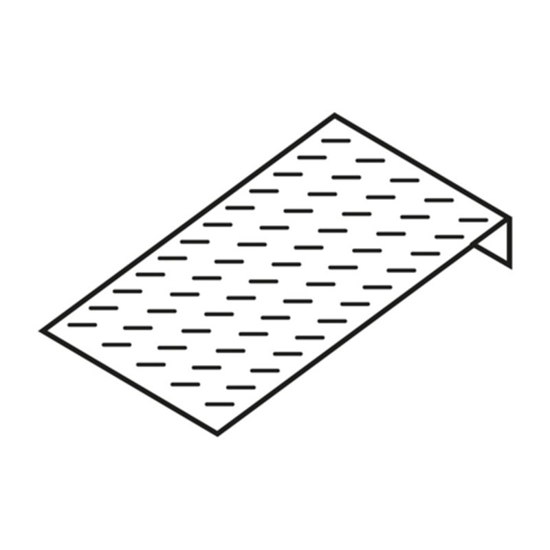 Säbu Auffahrrampe B 470 x T 850 mm verzinkt für SAFE Flachwannen mit 500 mm Breite