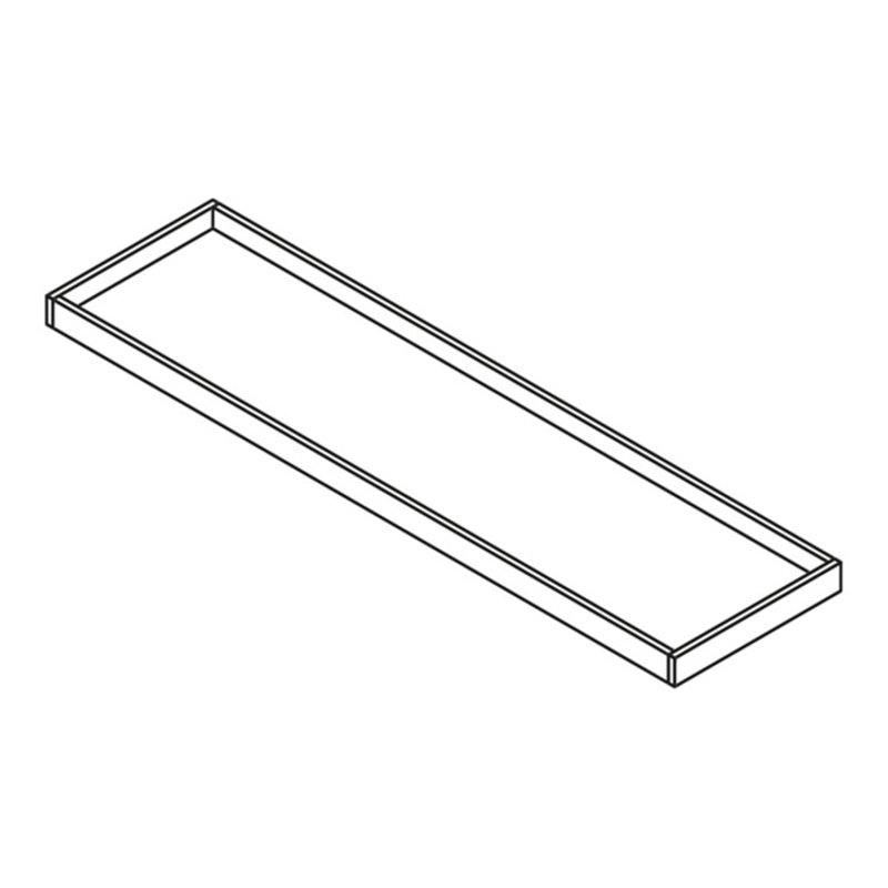 Säbu Lagerkasten B 2000 x T 500 x H 80 mm Schutz gegen Runterfallen