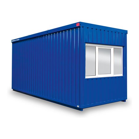 FLADAFI® Raummodul 6 m mit Außenwandlackierung in lichtgrau (RAL 7035)