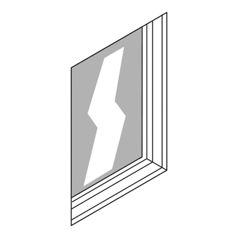 Säbu Kunststoff-Fenster, 2-teilig B 2140 x H 1370 mm mit Wärmeschutzverglasung K 1 3Wm²K (m²/F-Fläche)
