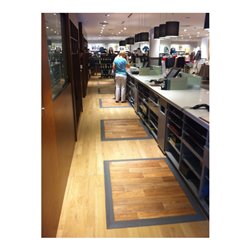 Kraiburg ergonomische Arbeitsplatzmatte Ergolastec Inlay für Ihre Werbung Länge 1350 mm 1 Matte