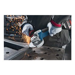 Bosch Akku-Winkelschleifer GWS 18V-10 PC mit 2 x 5,0 Ah Li-Ion Akku L-BOXX