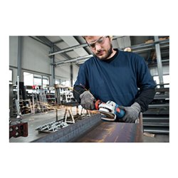 Bosch Akku-Winkelschleifer GWS 18V-10 C mit 2 x 5,0 Ah Li-Ion Akku L-BOXX